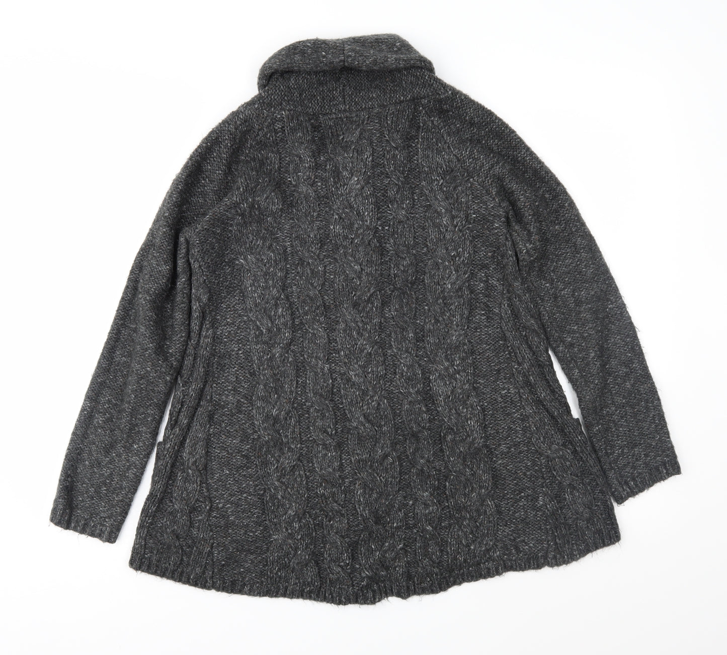 NEXT Womens Grey  Knit Cardigan Jumper Size S