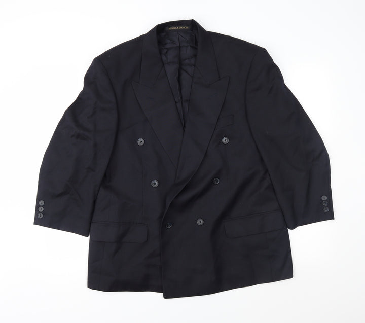 Marks and Spencer Mens Blue   Jacket Suit Jacket Size 42