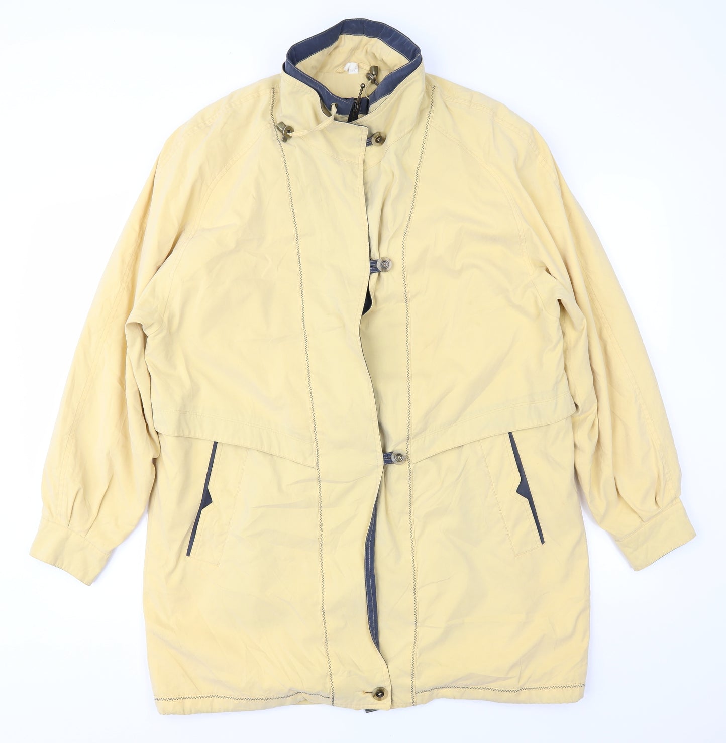 Astraka Womens Yellow   Overcoat Coat Size 14