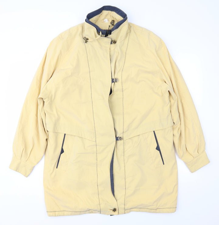 Astraka Womens Yellow   Overcoat Coat Size 14