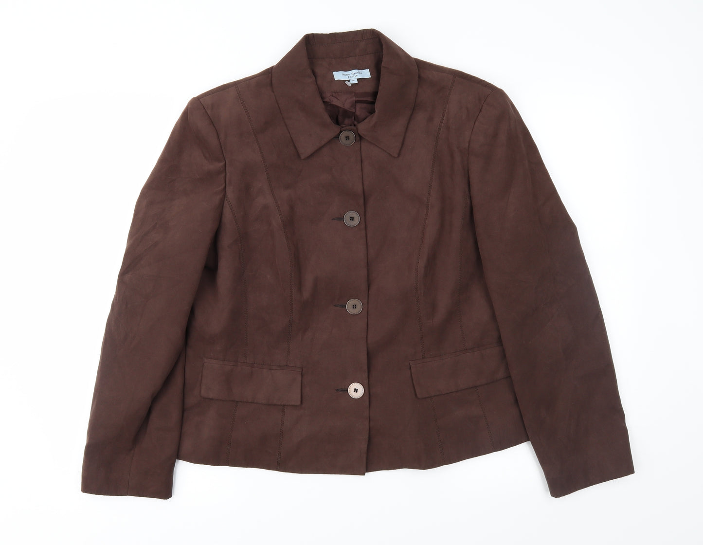 Anne Brooks Womens Brown   Jacket  Size 16