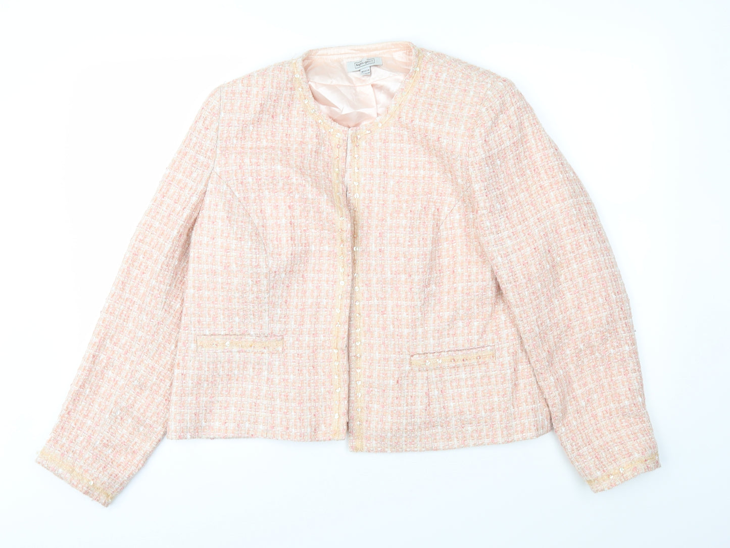 Nightingales Womens Pink   Jacket  Size 16