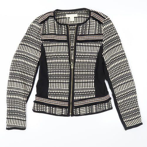 H&M Womens Brown Geometric  Jacket  Size 8