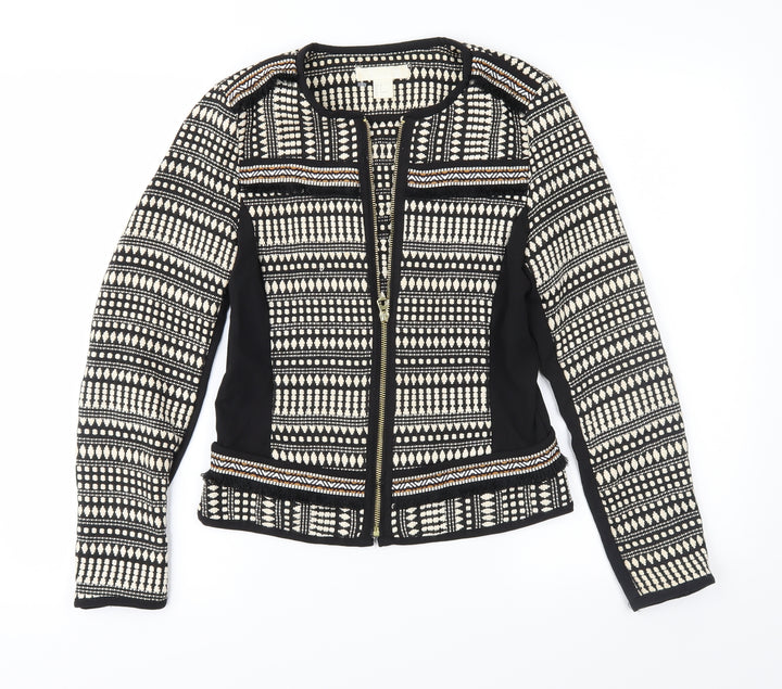 H&M Womens Brown Geometric  Jacket  Size 8