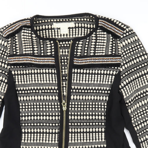 H&M Womens Brown Geometric  Jacket  Size 8