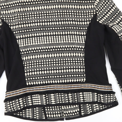 H&M Womens Brown Geometric  Jacket  Size 8
