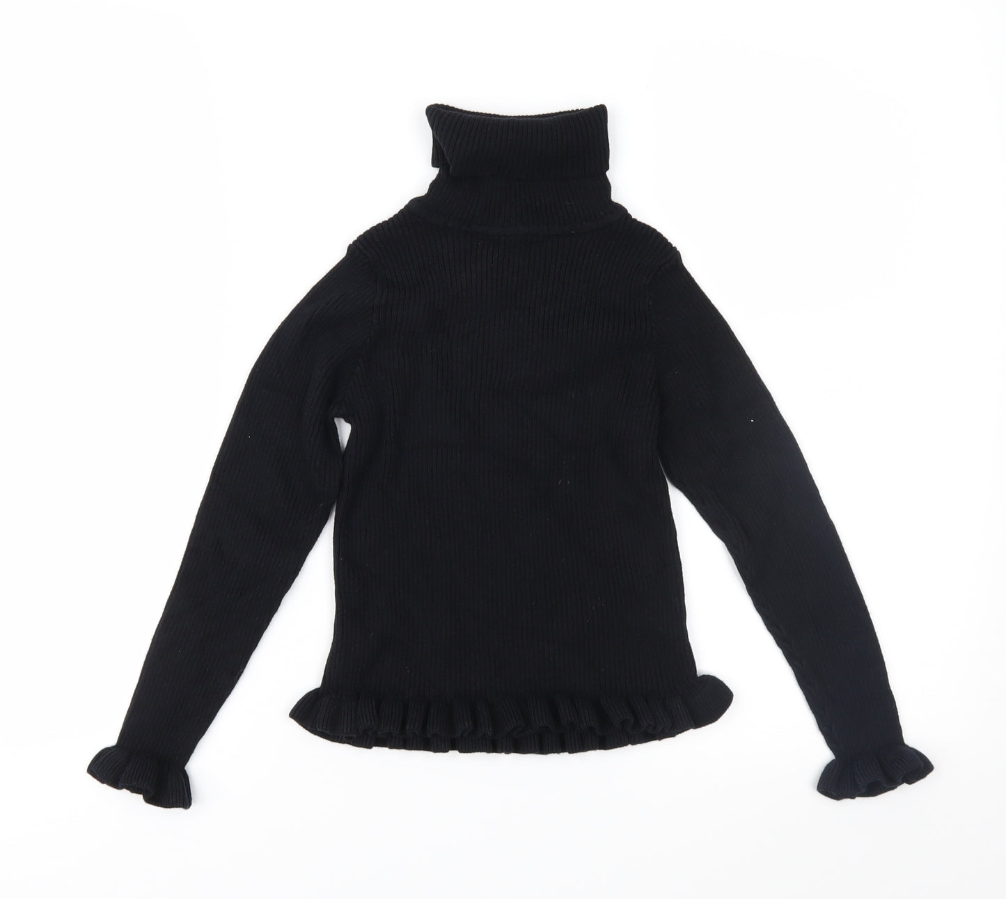 Matalan Girls Black  Knit Pullover Jumper Size 9 Years