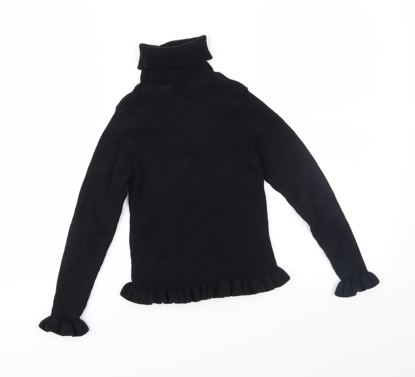 Matalan Girls Black  Knit Pullover Jumper Size 9 Years