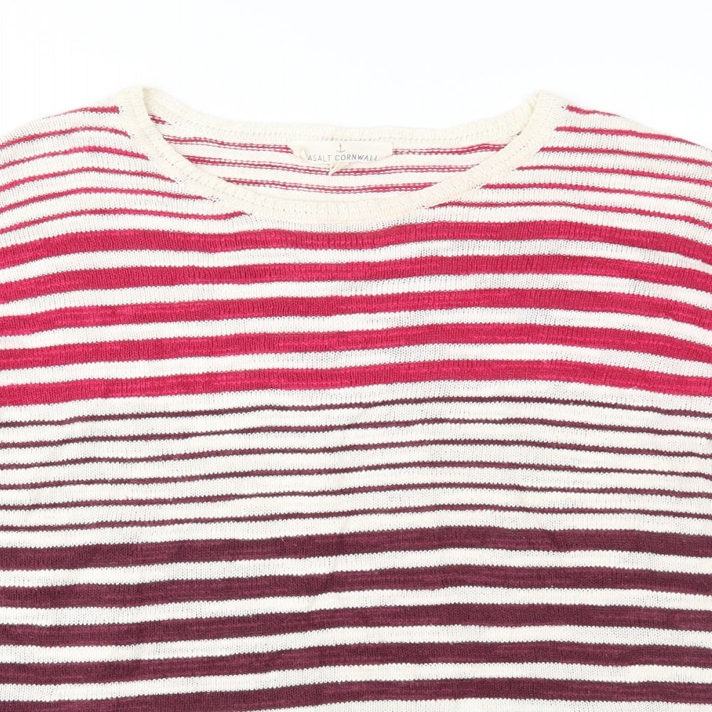 Seasalt Womens Multicoloured Striped Knit Pullover Jumper Size 10
