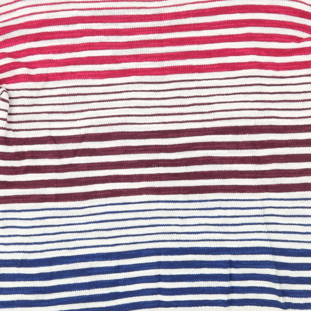 Seasalt Womens Multicoloured Striped Knit Pullover Jumper Size 10