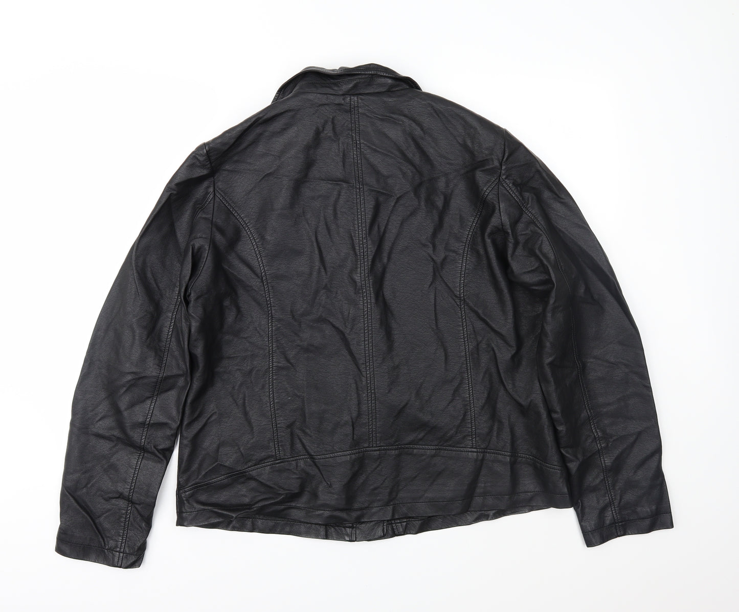 Atmosphere Womens Black   Biker Jacket Size 20