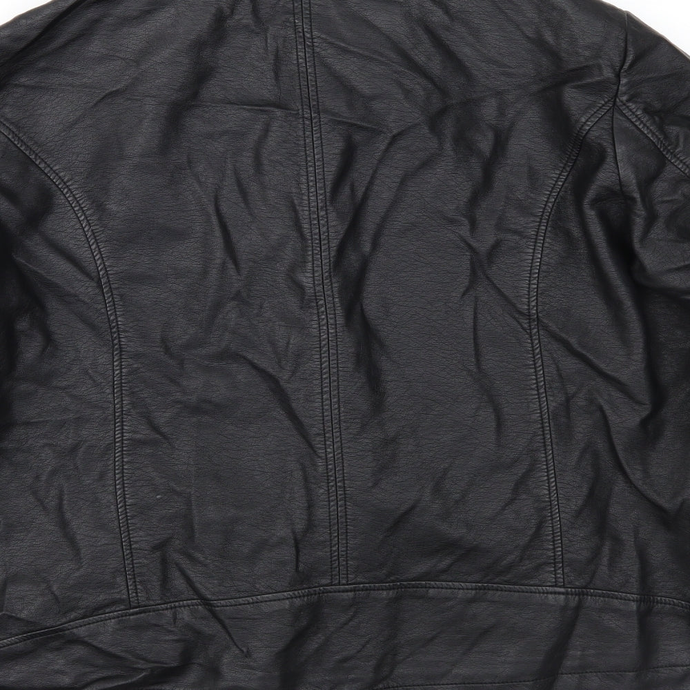 Atmosphere Womens Black   Biker Jacket Size 20