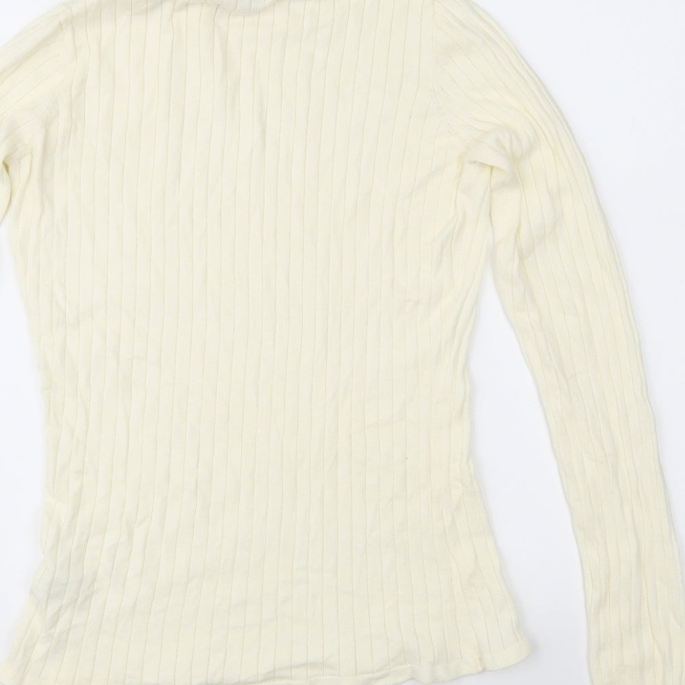Blackriver Womens Ivory  Knit Pullover Jumper Size 14