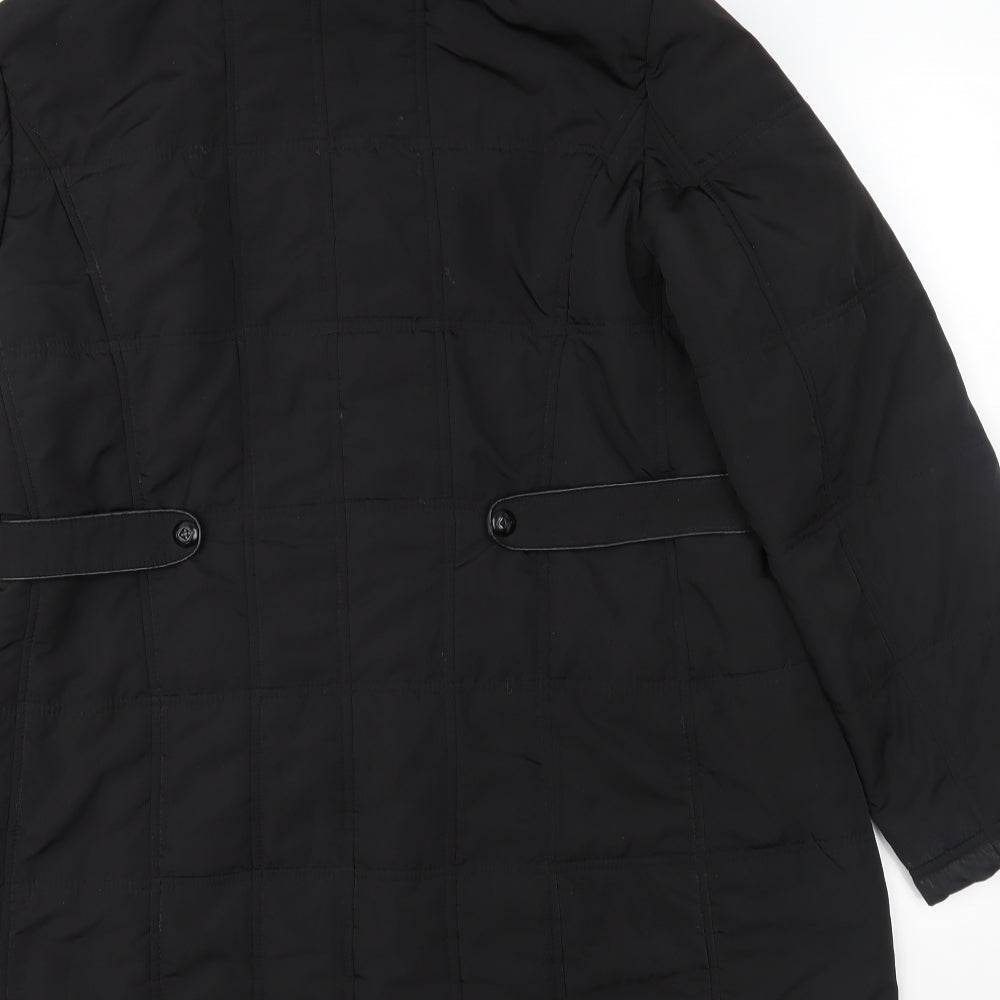 Klass Womens Black   Overcoat Coat Size M