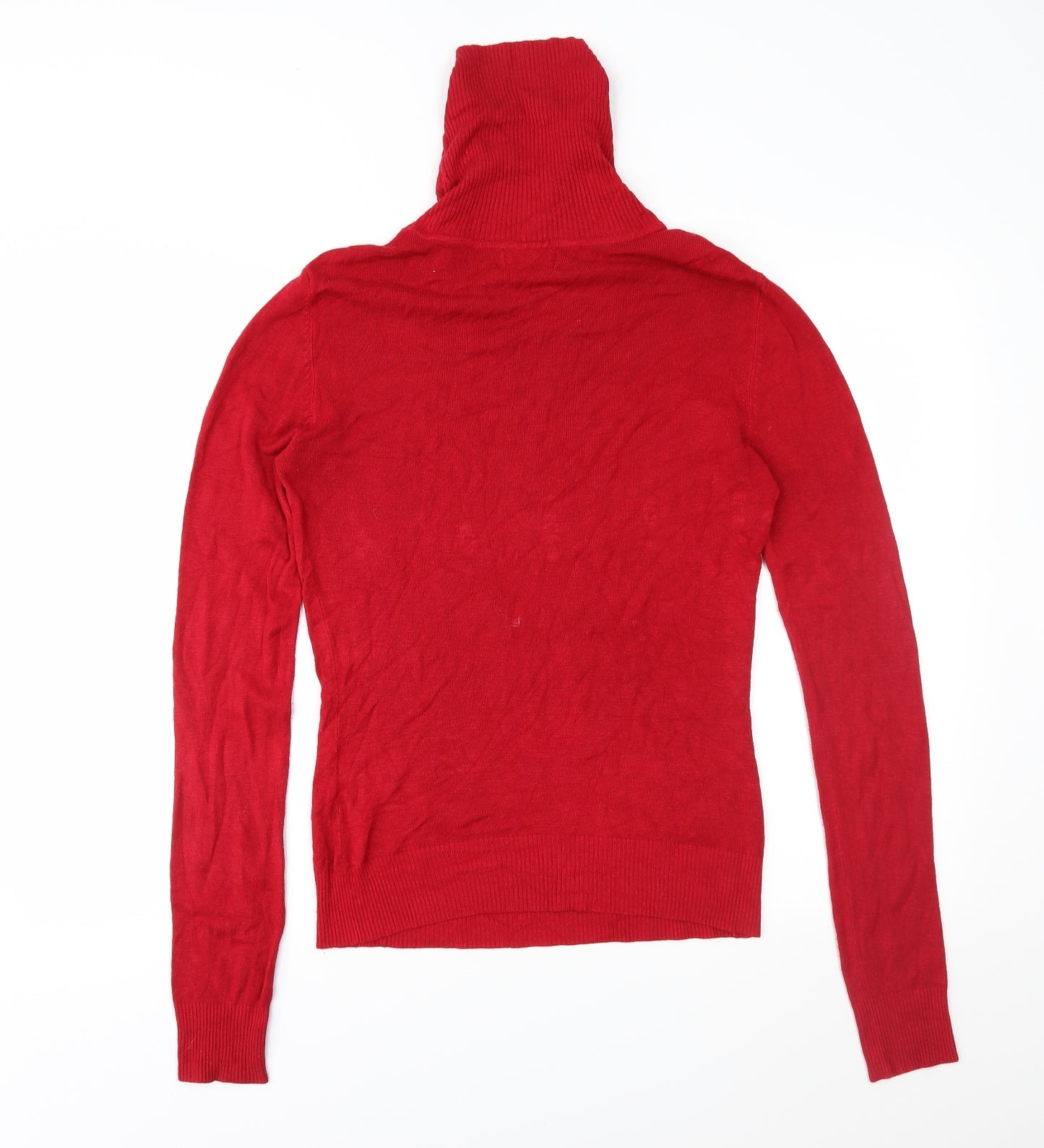 R+B Womens Red  Knit Pullover Jumper Size M
