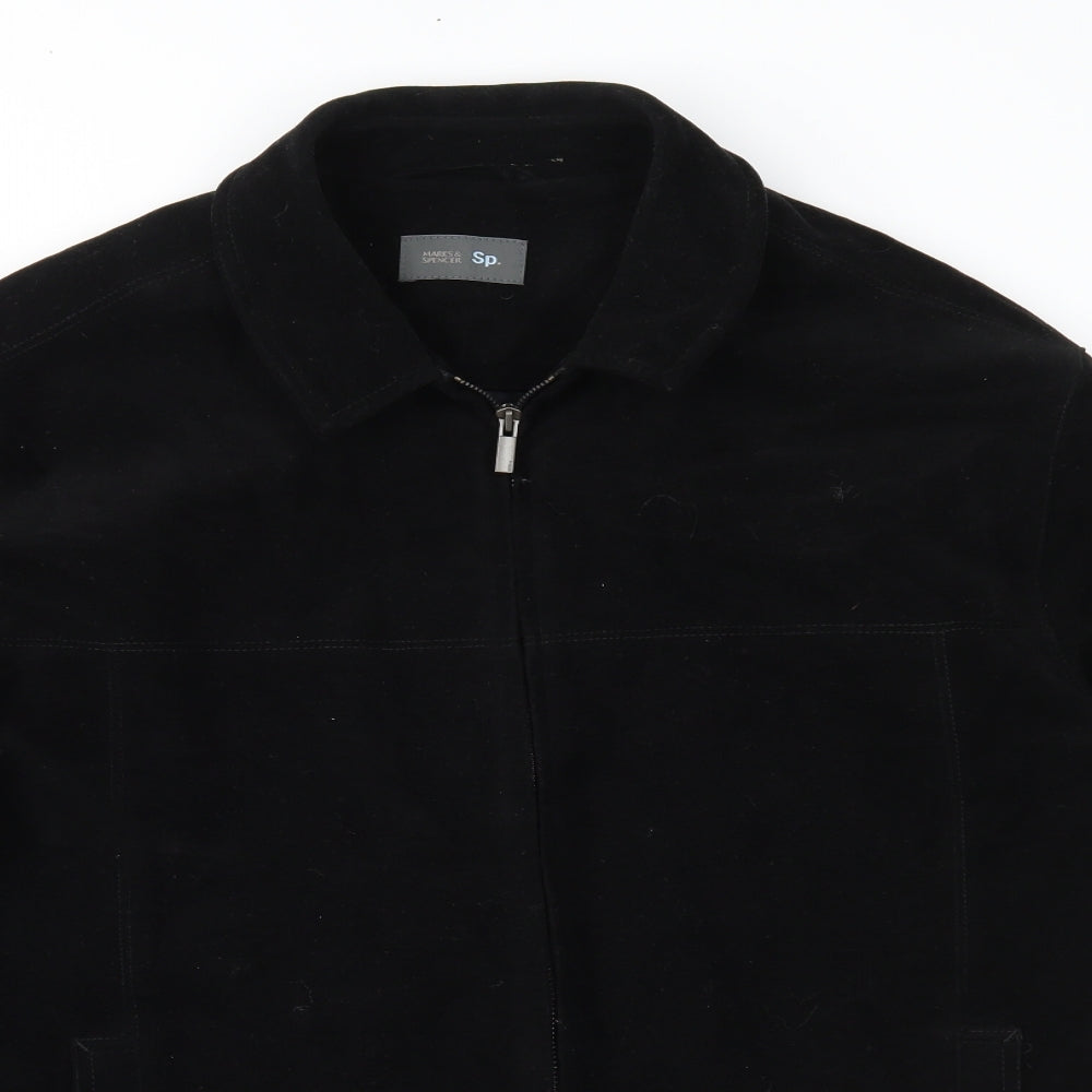 Marks and Spencer Mens Black  Velvet Jacket  Size L