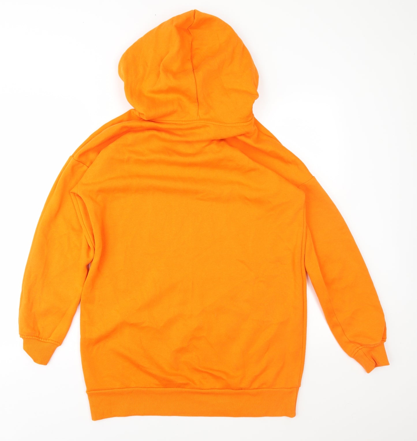 Divided Mens Orange   Pullover Hoodie Size S