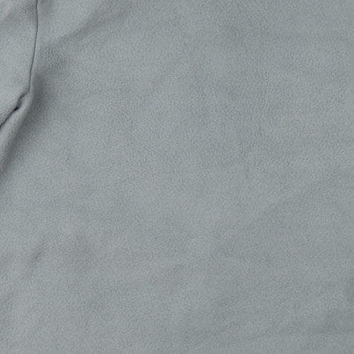 Anne De Lancay Womens Grey  Fleece Jacket Coat Size M