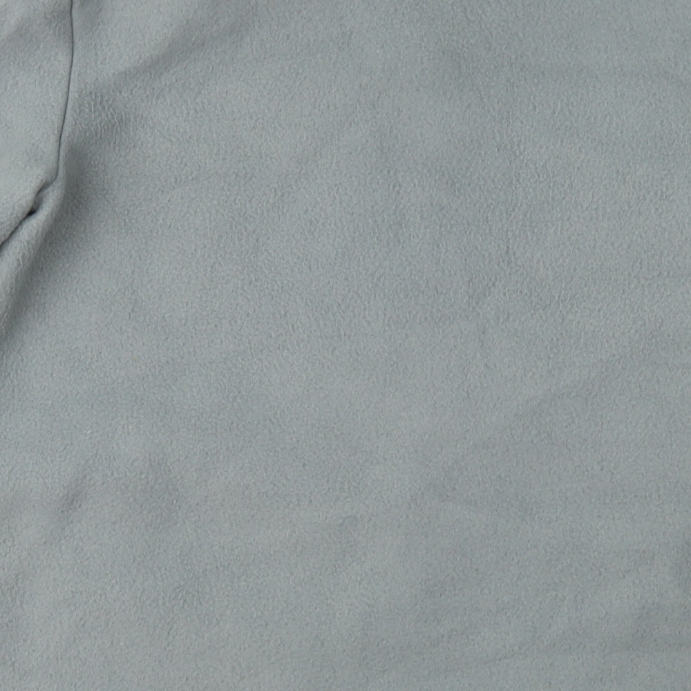 Anne De Lancay Womens Grey  Fleece Jacket Coat Size M
