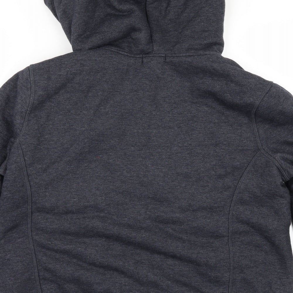 Old Navy Womens Grey   Full Zip Hoodie Size L  - fur linned