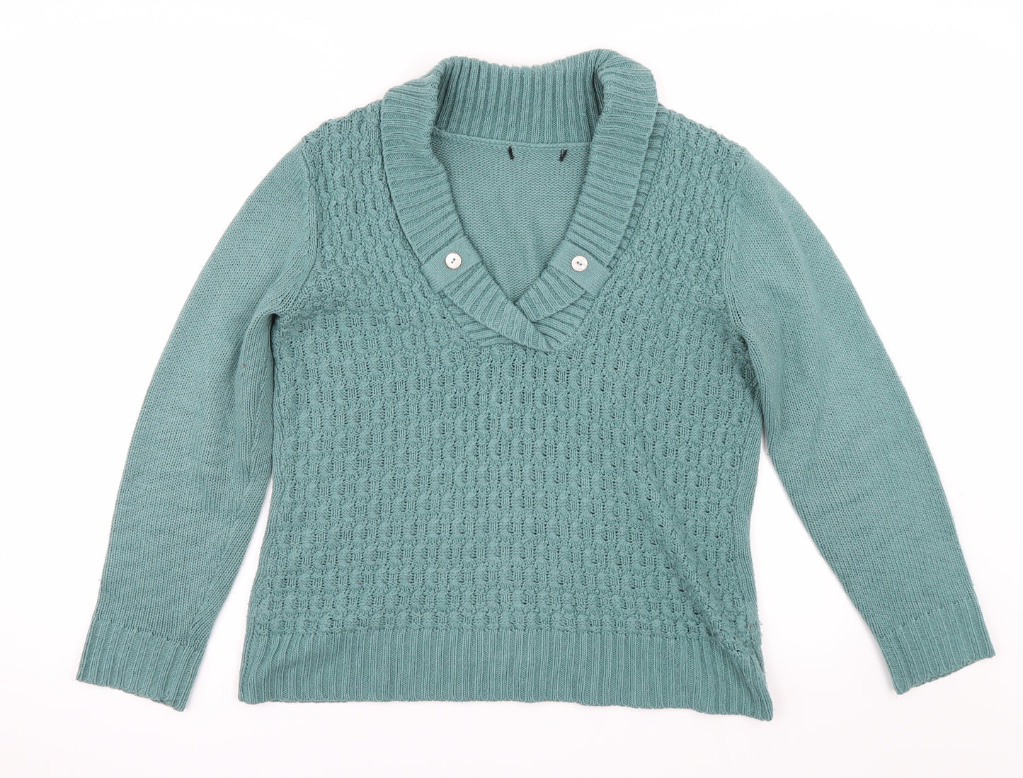 BM Womens Green   Pullover Jumper Size S