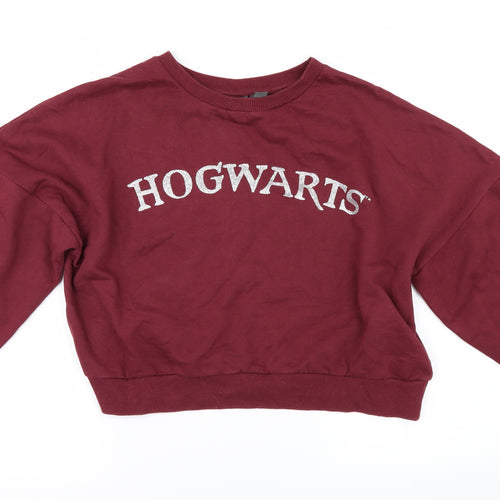 Primark Womens Red   Pullover Sweatshirt Size XS  - HOGWARTS