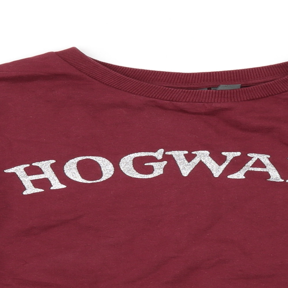 Primark Womens Red   Pullover Sweatshirt Size XS  - HOGWARTS