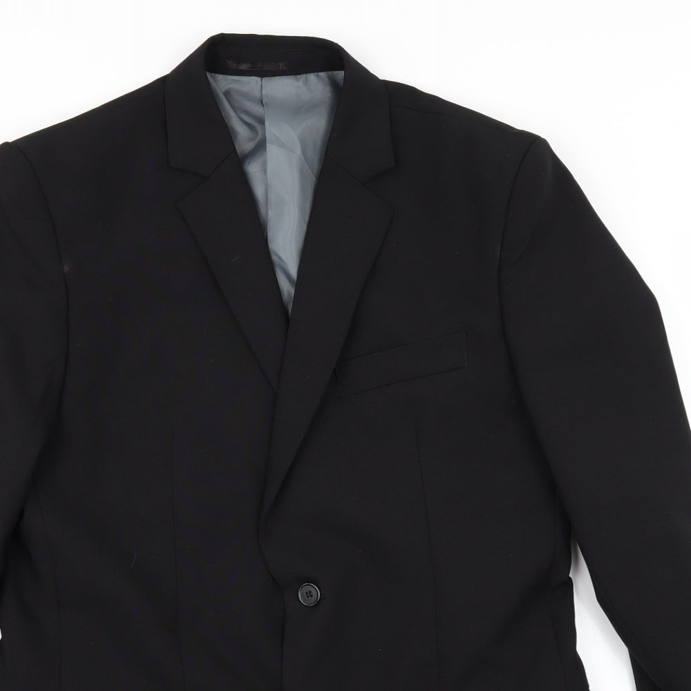 F&F Mens Black   Jacket Suit Jacket Size 36