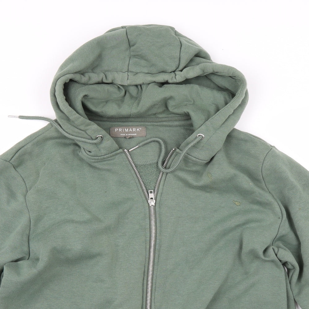 Primark Mens Green   Full Zip Hoodie Size L