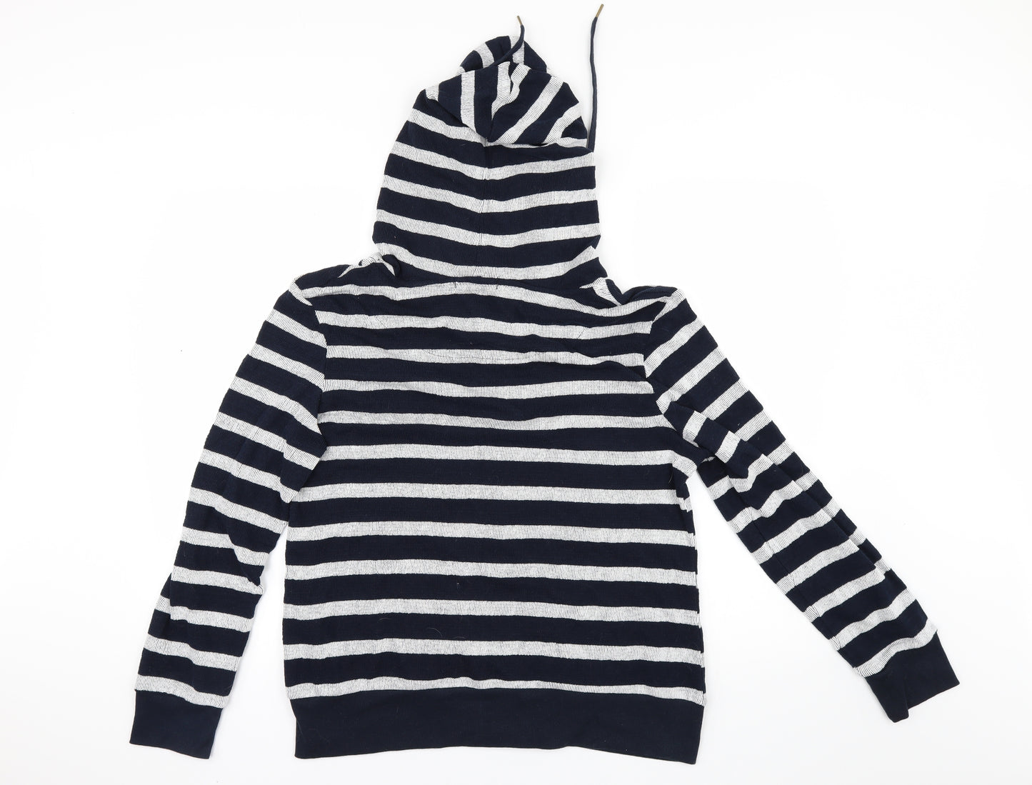 Primark Womens Blue Striped  Full Zip Hoodie Size 16