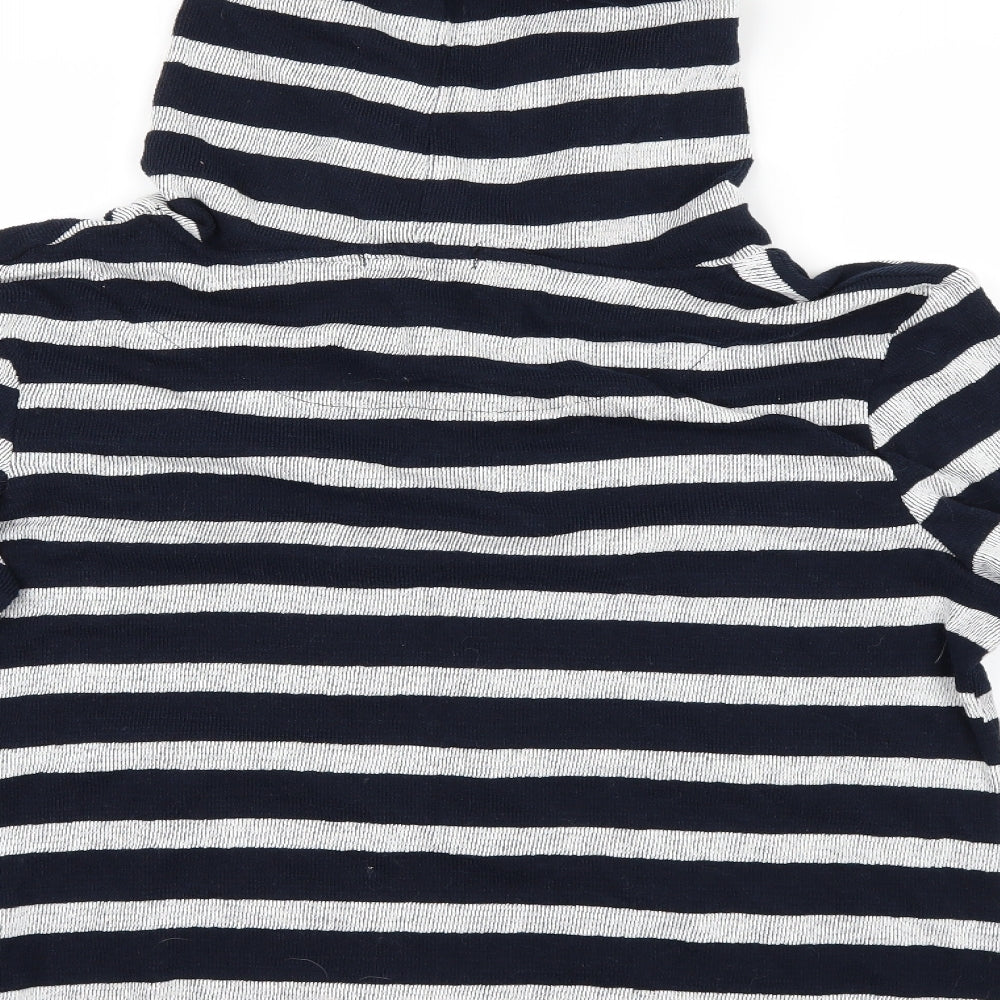 Primark Womens Blue Striped  Full Zip Hoodie Size 16