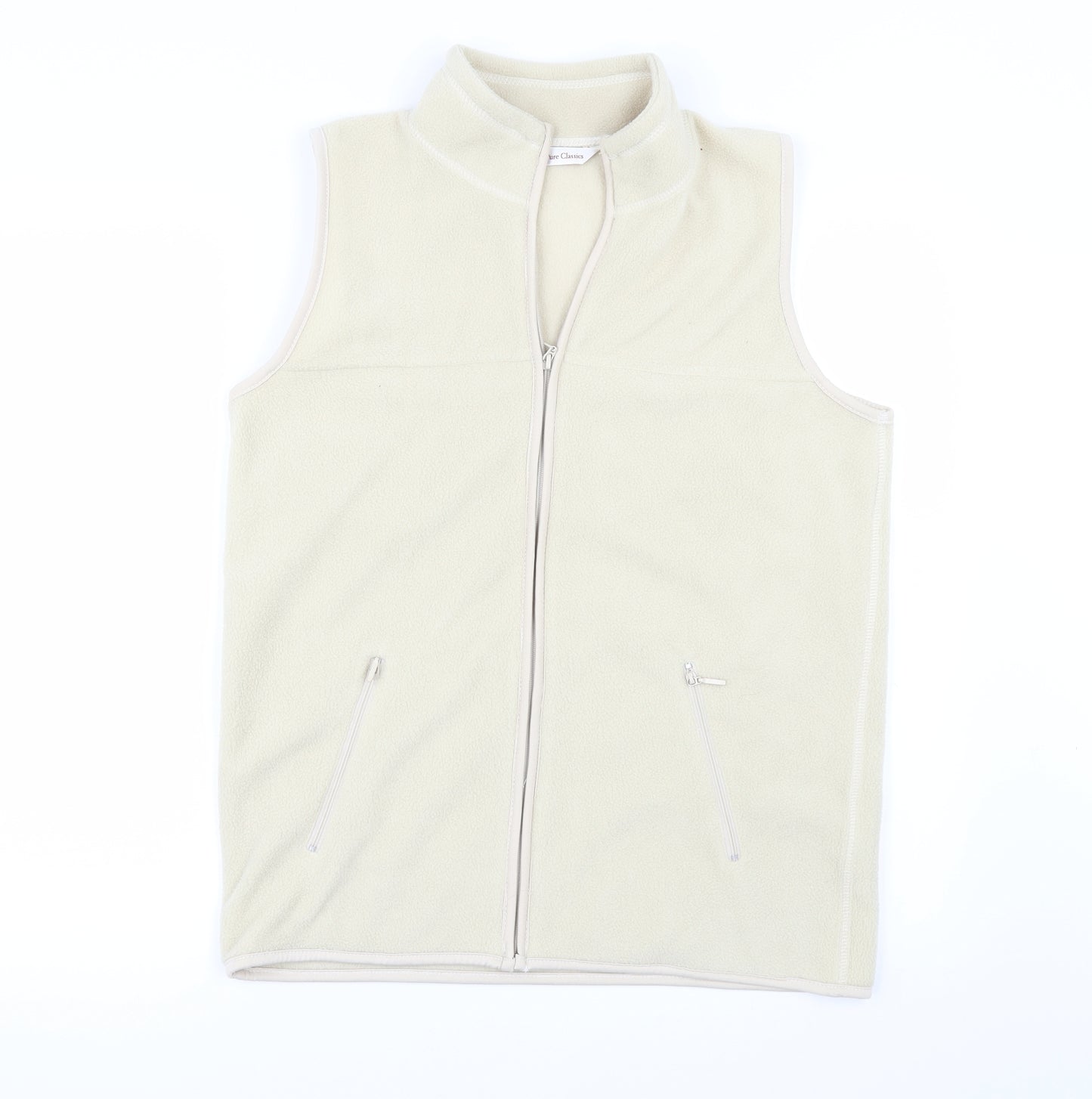 EWM Womens Beige  Fleece Gilet Jacket Size S