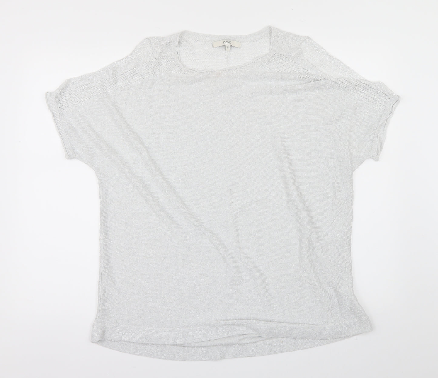 NEXT Womens Silver   Basic  Size L  - cold shouder