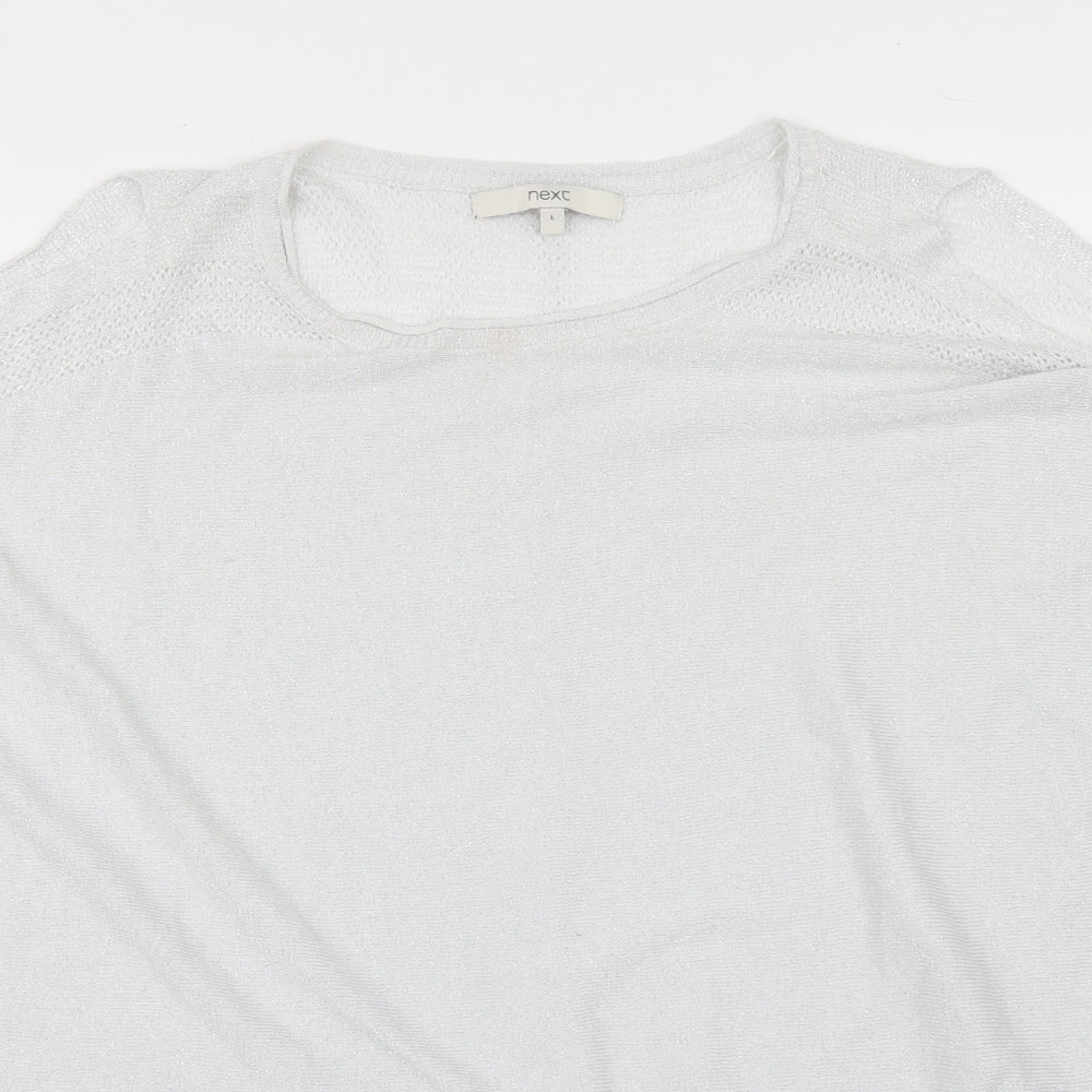 NEXT Womens Silver   Basic  Size L  - cold shouder