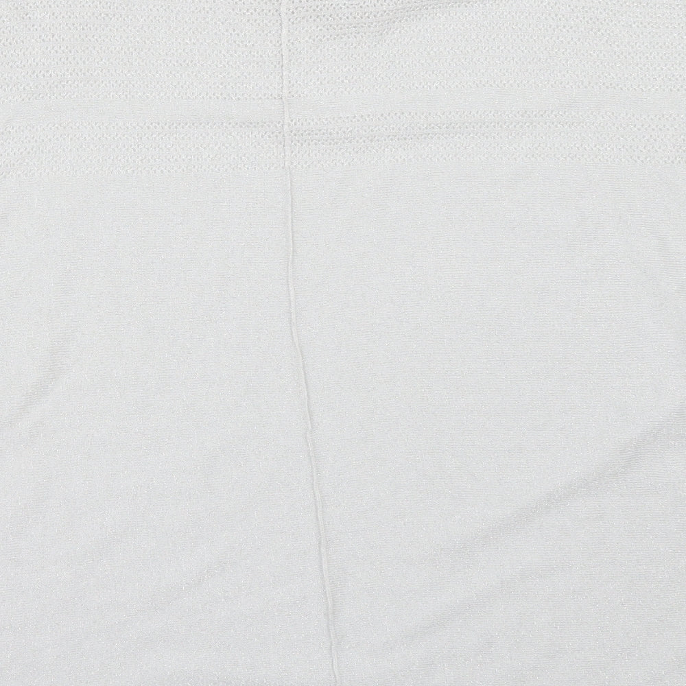 NEXT Womens Silver   Basic  Size L  - cold shouder
