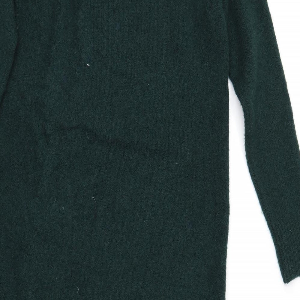 Marks and Spencer Womens Green   Jumper Dress  Size S  - side slit