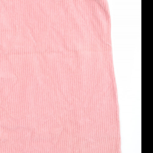 F&F Girls Pink  Corduroy Pinafore/Dungaree Dress  Size 10-11 Years