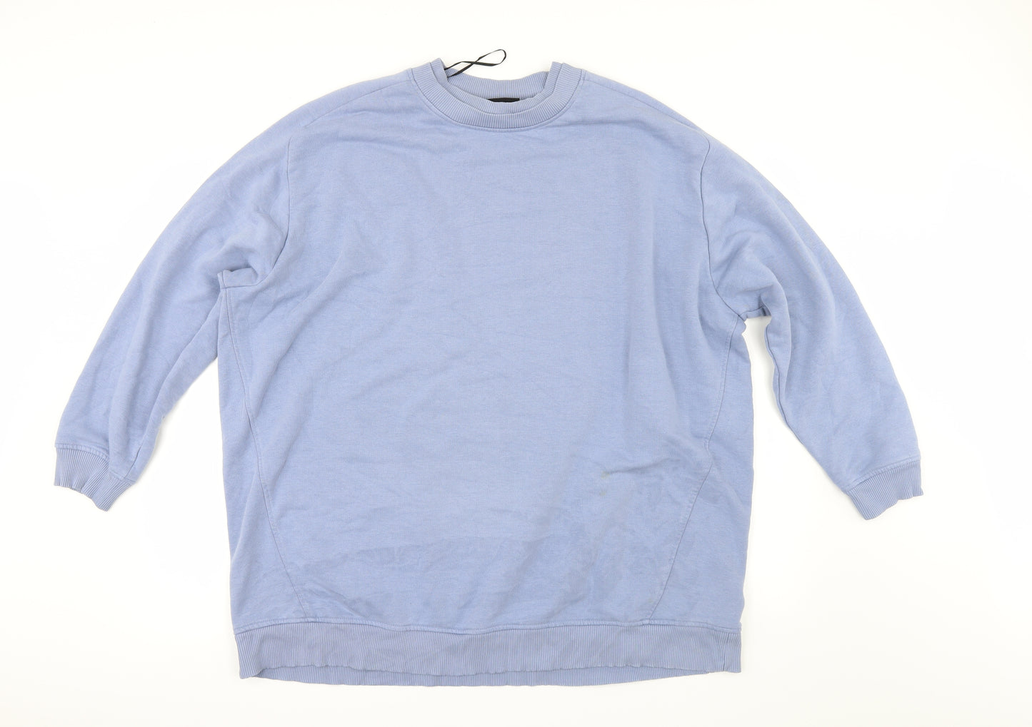 Monki Mens Blue   Pullover Sweatshirt Size M