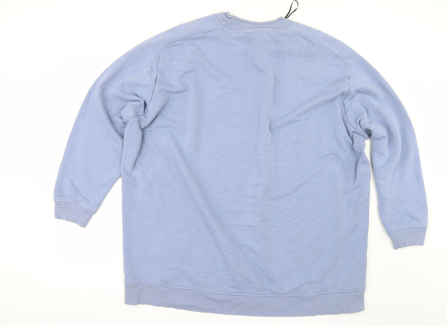 Monki Mens Blue   Pullover Sweatshirt Size M