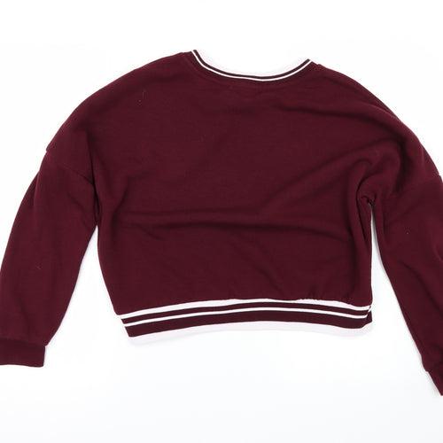 Primark Womens Red   Pullover Sweatshirt Size XS