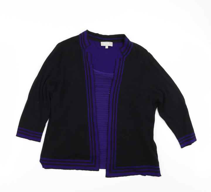 Per Una` Womens Black Pullover Jumper Size 18