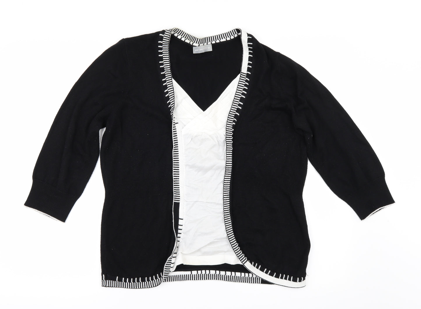 Per Una Womens Black   Pullover Jumper Size 14