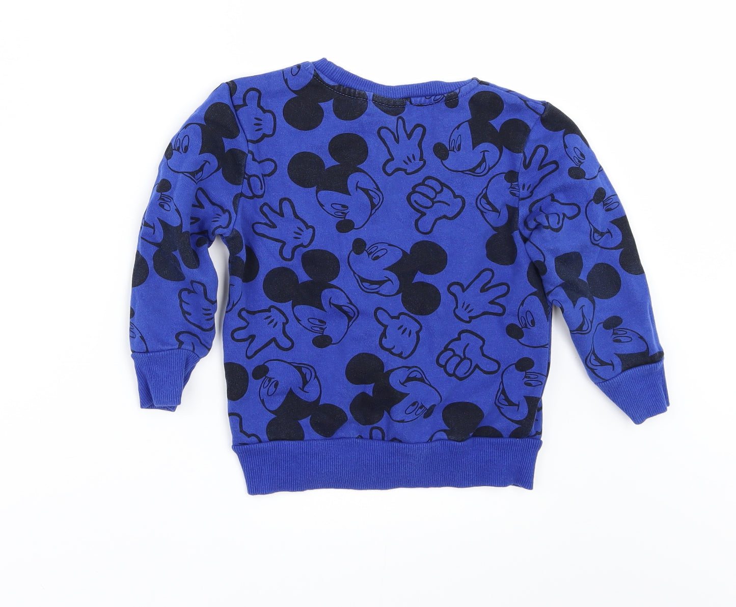 George Baby Black Geometric  Pullover Jumper Size 18-24 Months  - disney