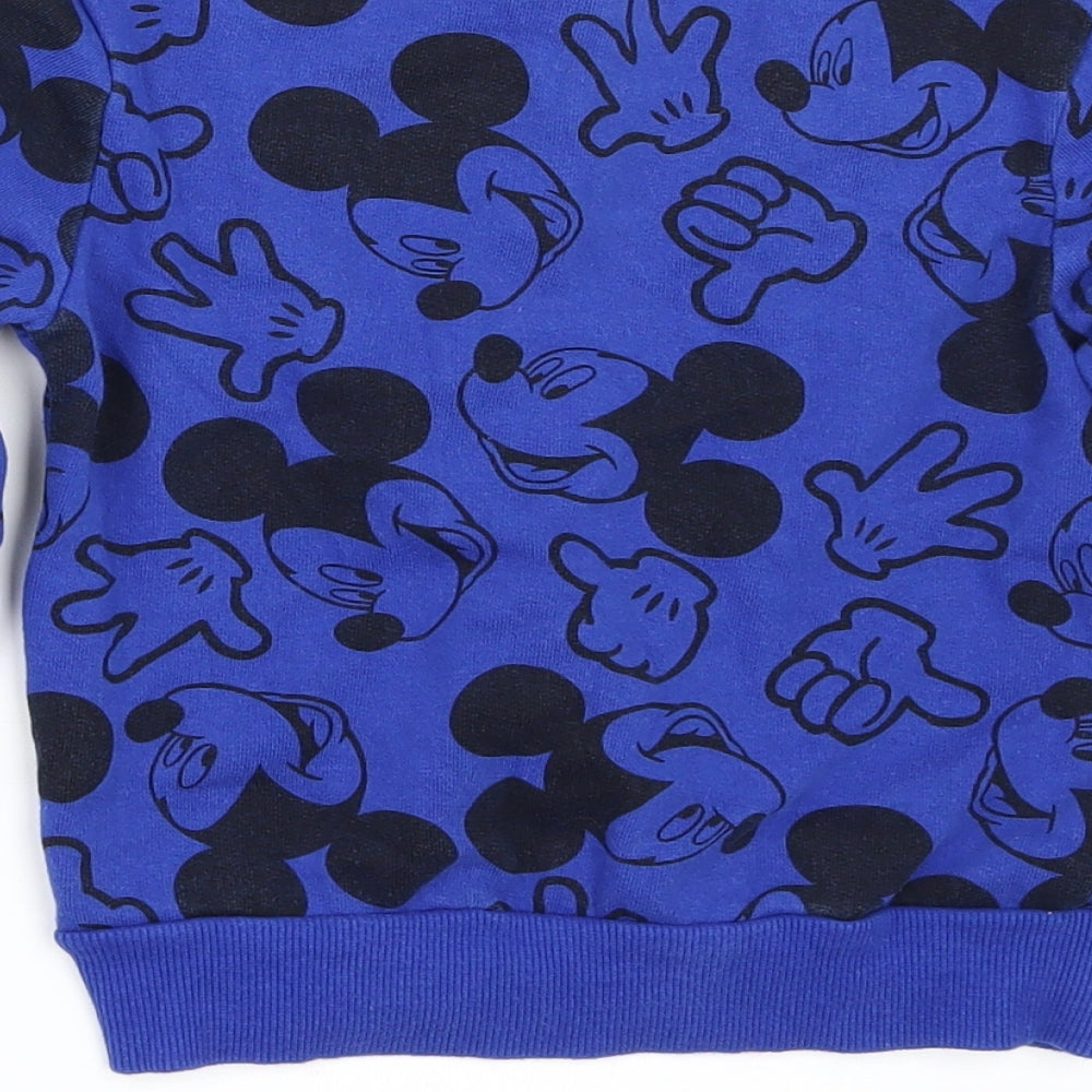 George Baby Black Geometric  Pullover Jumper Size 18-24 Months  - disney