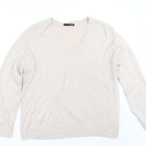 Primark Womens Beige   Pullover Jumper Size 20