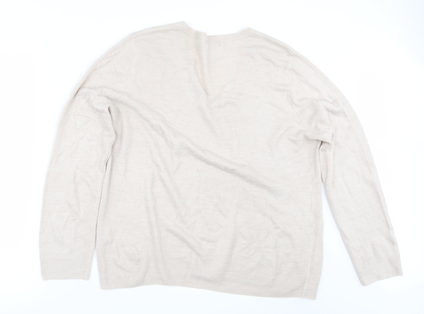 Primark Womens Beige   Pullover Jumper Size 20