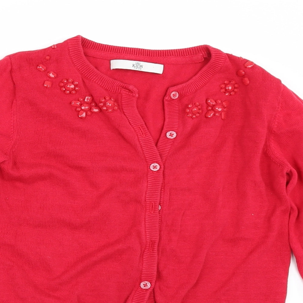 Marks and Spencer Girls    Cardigan Jumper Size 7-8 Years