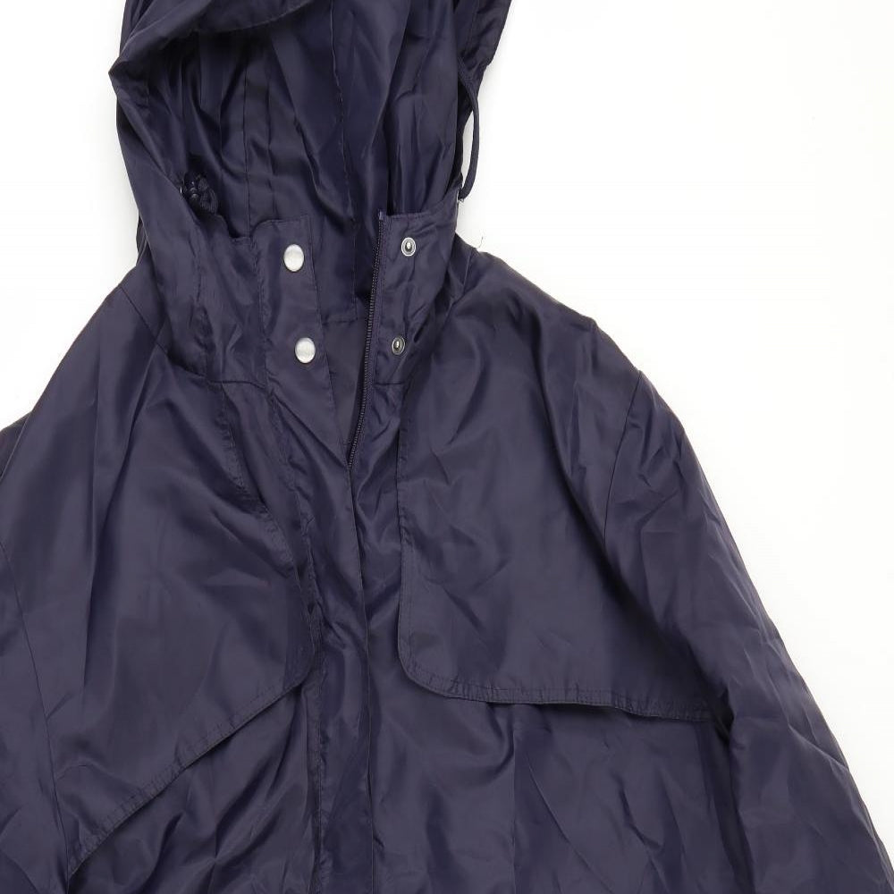 BEING CASUAL Womens Black   Windbreaker Jacket Size 28