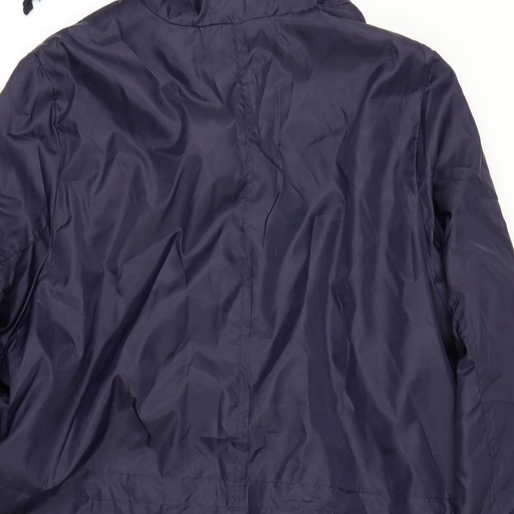 BEING CASUAL Womens Black   Windbreaker Jacket Size 28