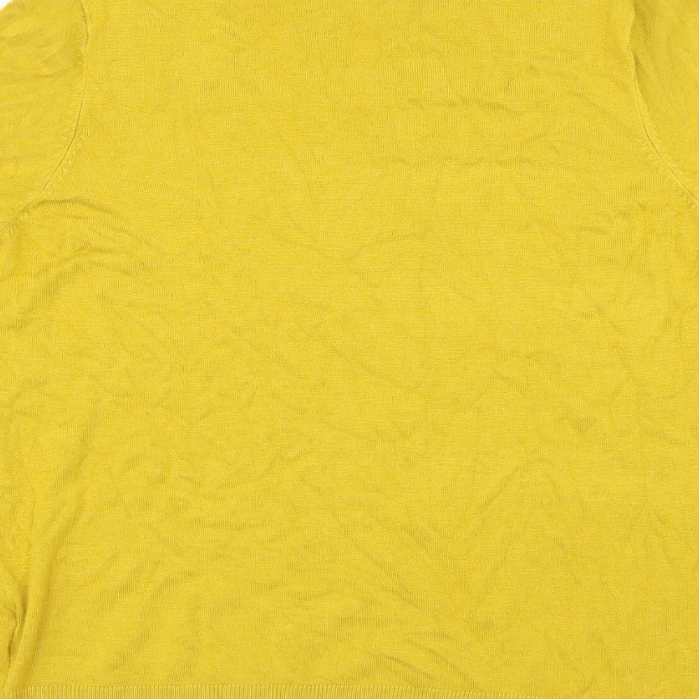 Marks and Spencer Womens Yellow   Pullover Jumper Size 12